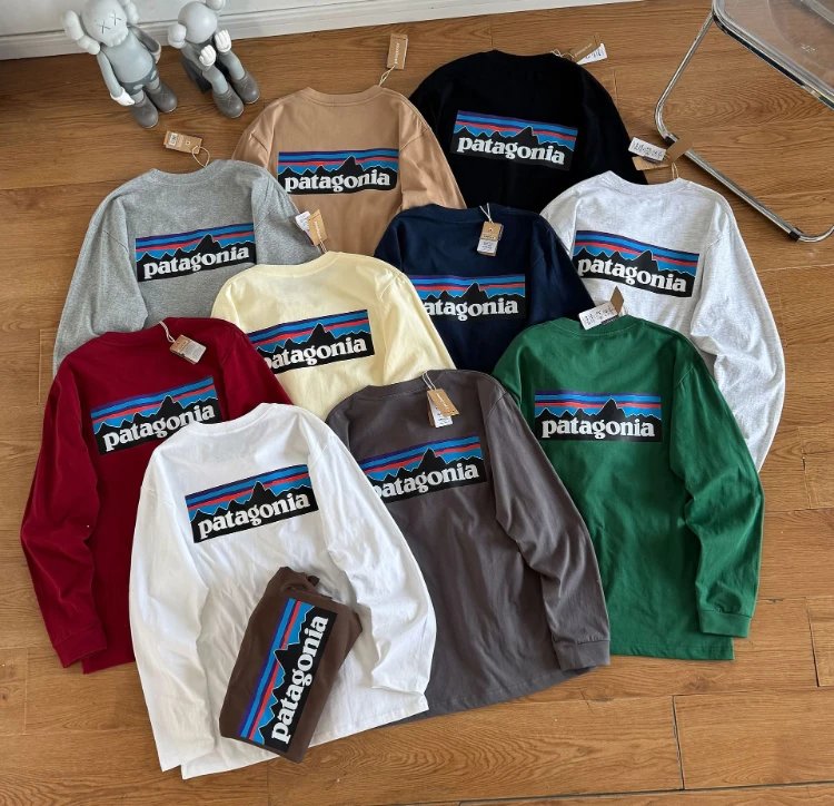 Patagonia long sleeve P-6 logo responsibili-tee